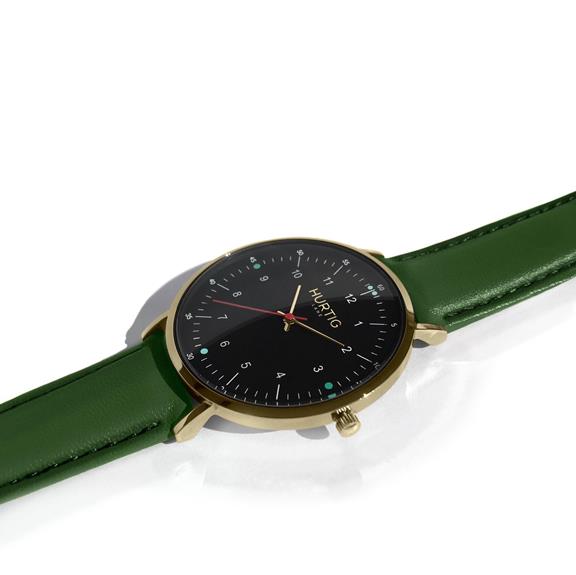 Moderno Horloge Goud, Zwart & Groen 5