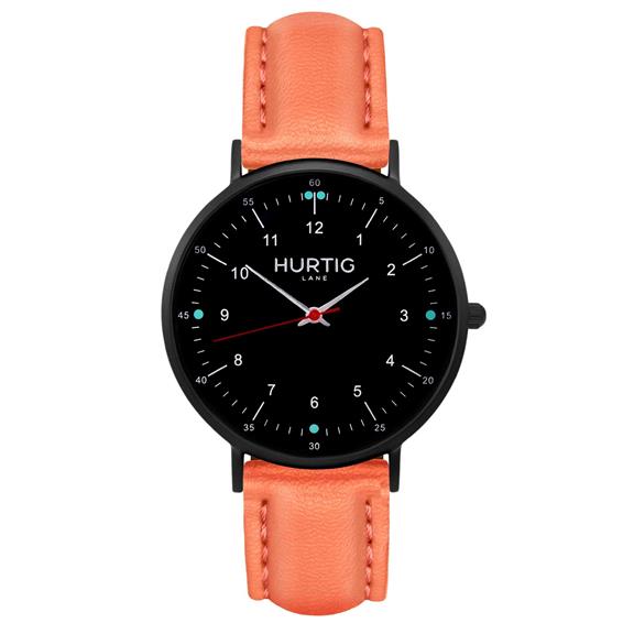 Moderno Watch All Black & Coral van Shop Like You Give a Damn
