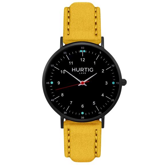 Horloge Moderno Zwart & Lichtblauw 8