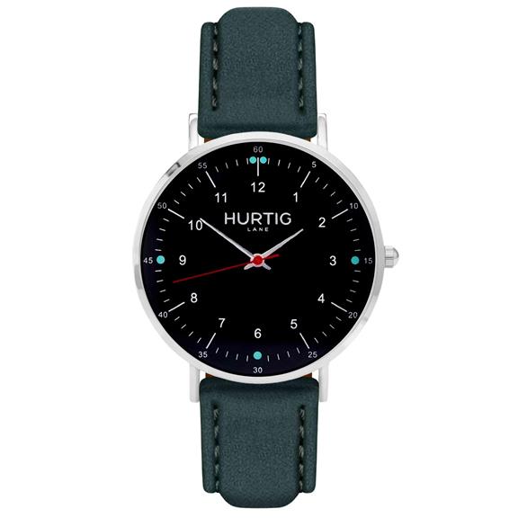 Watch Moderno Silver Black & Forest Green from Shop Like You Give a Damn