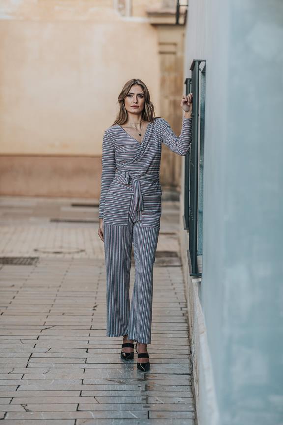 Trousers Tracey Blue Striped 1