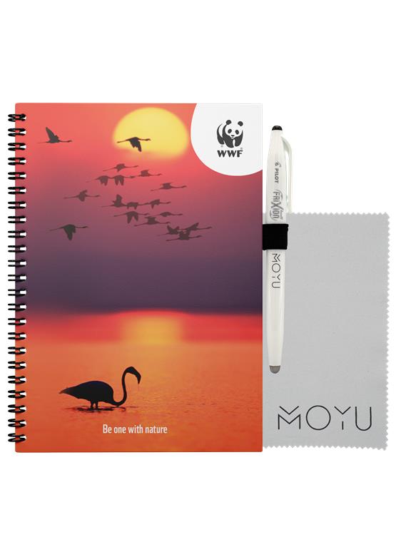 A5 Uitwisbaar Notitieboek Wnf X Moyu Flamingo 2