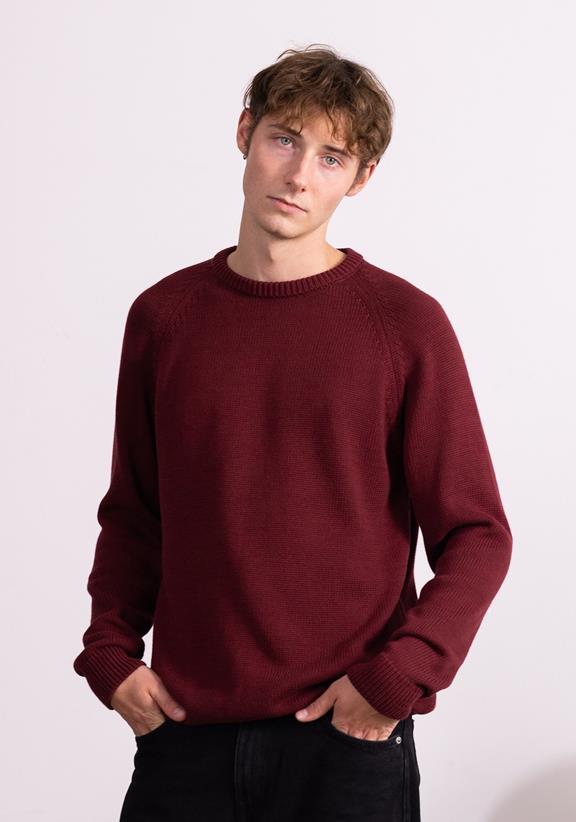 Knitted Sweater Smutje Burgundy 4