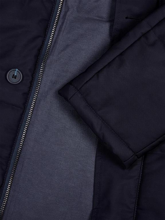 Men's Quilted Parka Navy Blue from Shop Like You Give a Damn