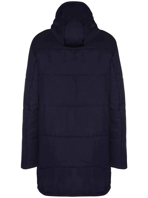 Women's Quilted Parka Navy Blue 7