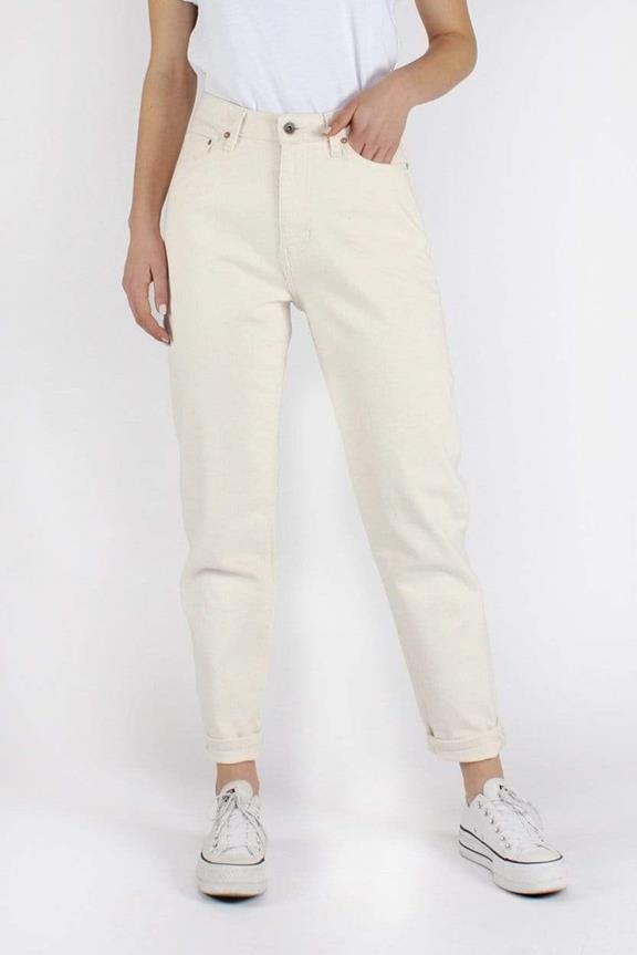 Jeans Nora Loose Tapered Undyed Crème 5