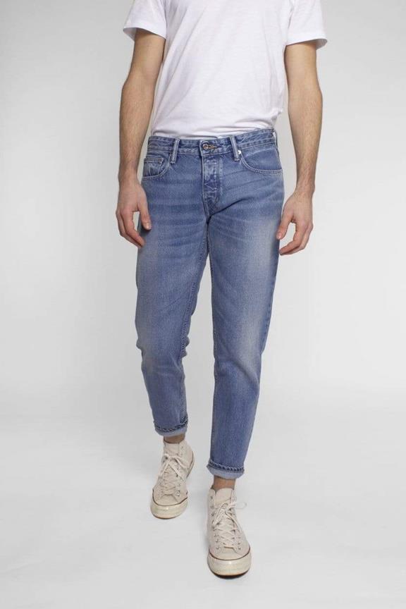 Jeans Codie Cropped Aged Indigo Lichtblauw 1