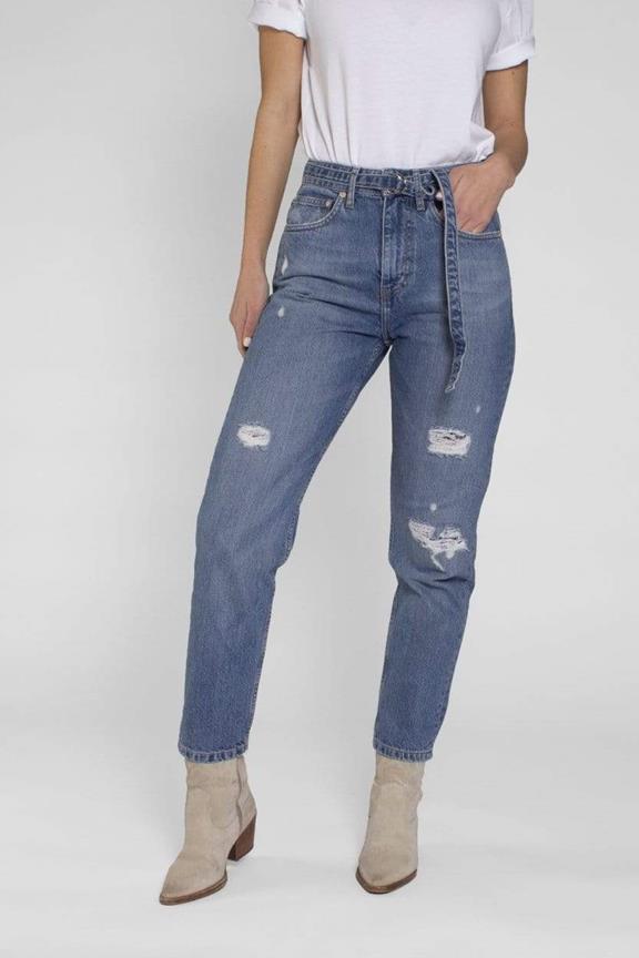 Jeans Nora Repaired Medium Blauw 1