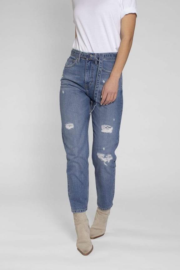 Jeans Nora Repaired Medium Blauw 2