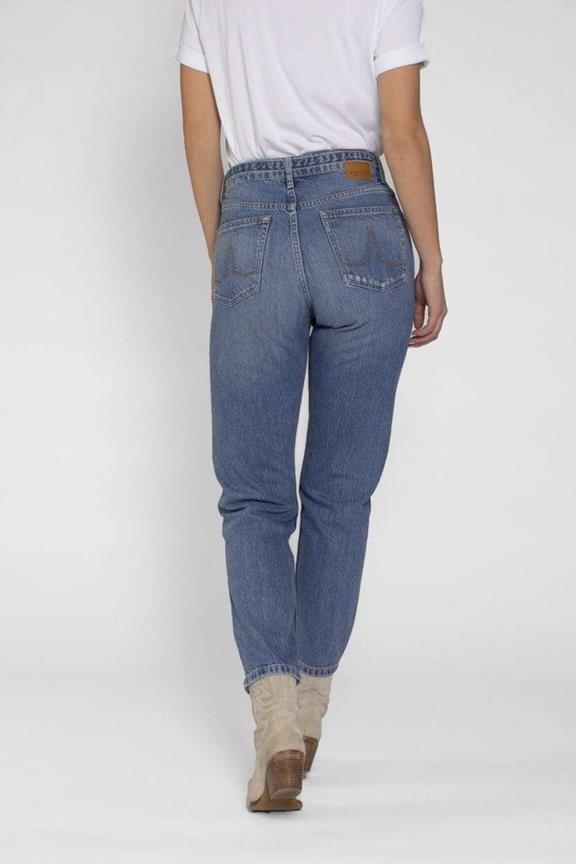 Jeans Nora Repaired Medium Blauw 4