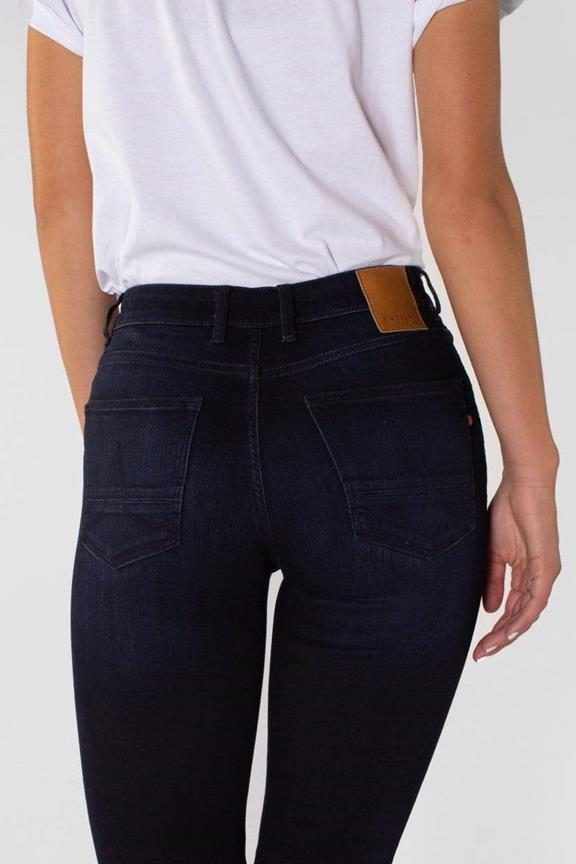 Bootcut Jeans Amy Donker Diepblauw 5
