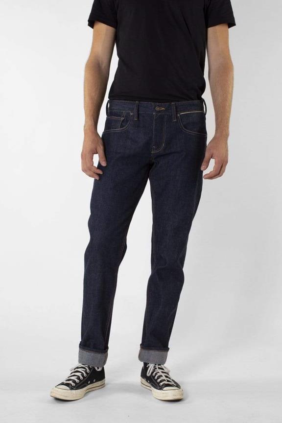 Jeans Jim Dry Selvedge Indigo Blauw 1