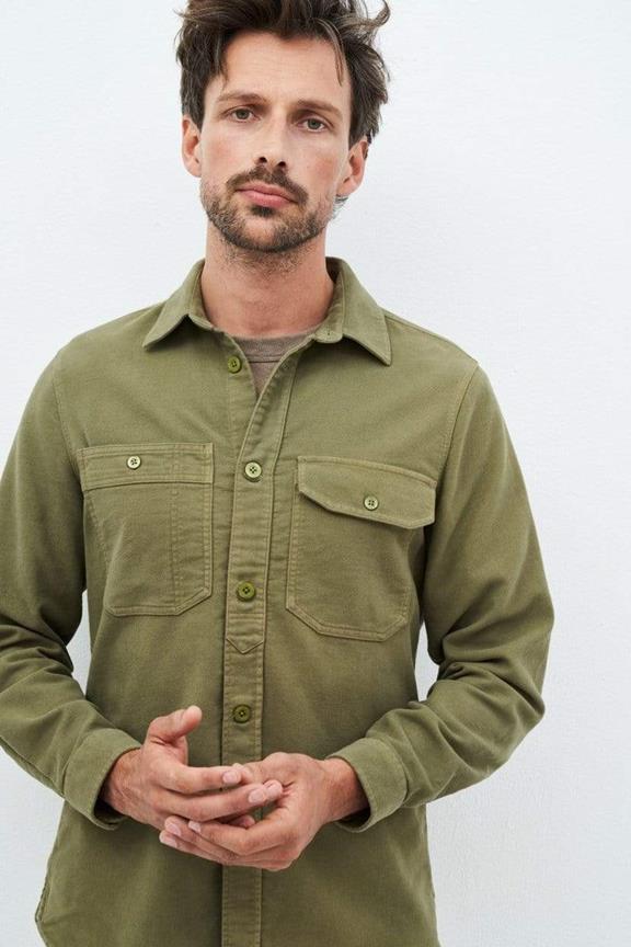 Flannel Andrew Light Olive Green 1
