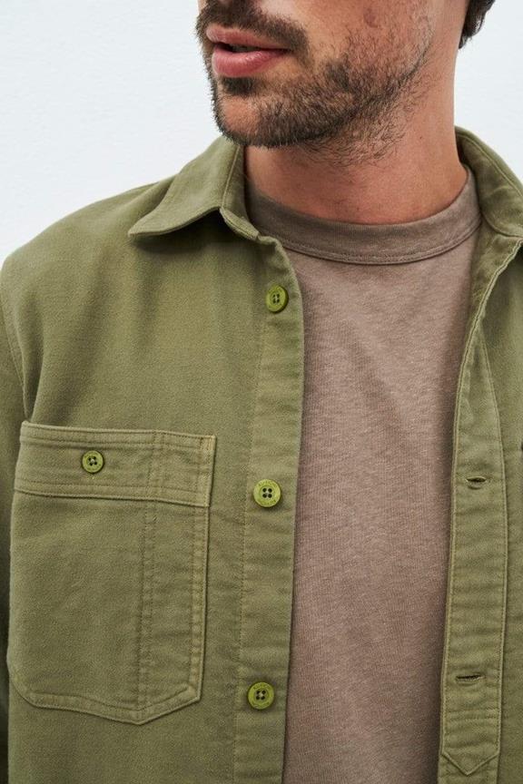 Flannel Andrew Light Olive Green 3