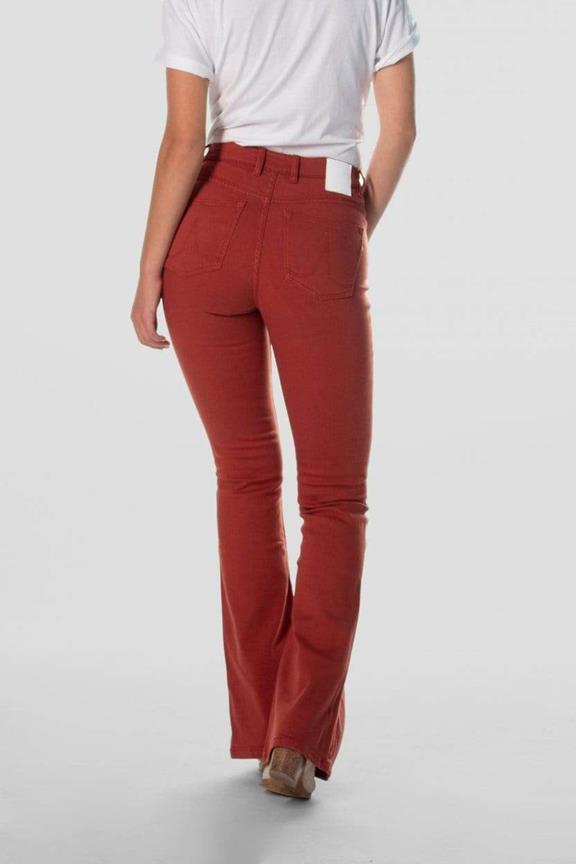 Flare Jeans Lisette Rote Beete Rot 2
