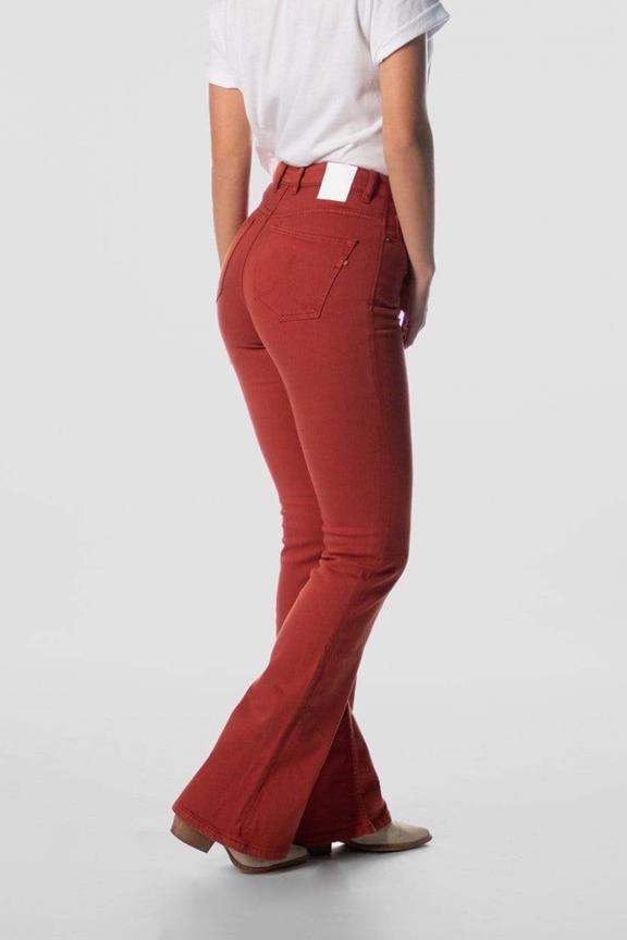 Flare Jeans Lisette Rote Beete Rot 3