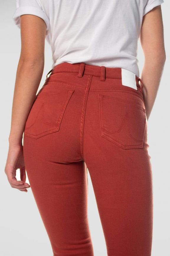 Flare Jeans Lisette Rote Beete Rot 4