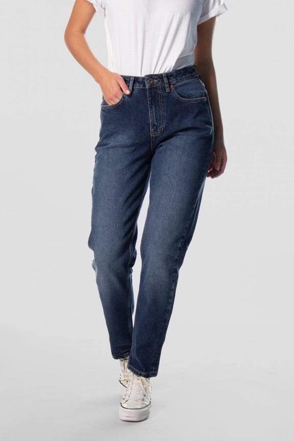 Jeans Nora Loose Tapered Hemp Blue 1