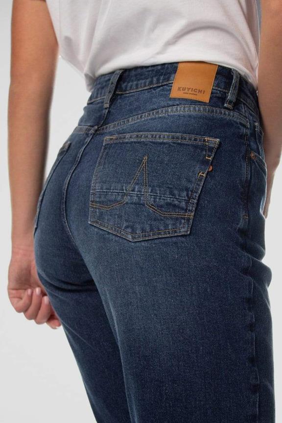 Jeans Nora Loose Tapered Hemp Blue 5