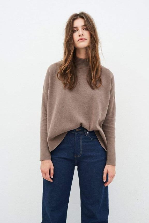 Sweater Kate Knit Taupe 1