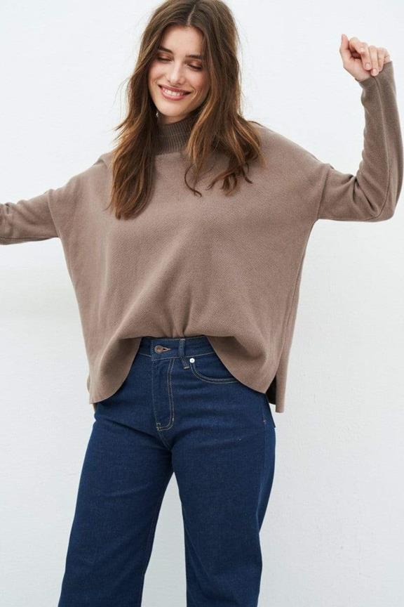 Sweater Kate Knit Taupe 4