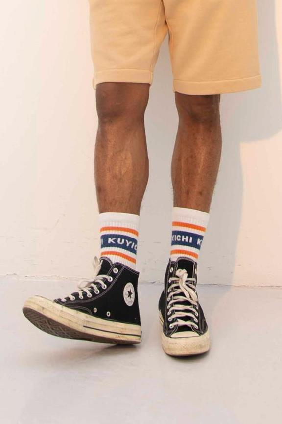 Socks Michael White-Orange 2