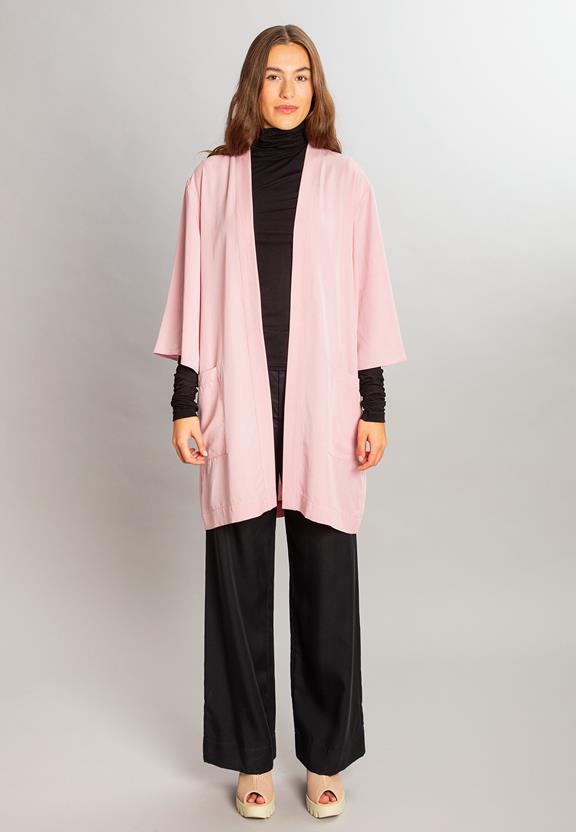 Robe Jacket Erika Peony Pink via Shop Like You Give a Damn