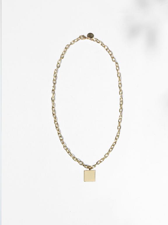 Necklace Gold Square 1