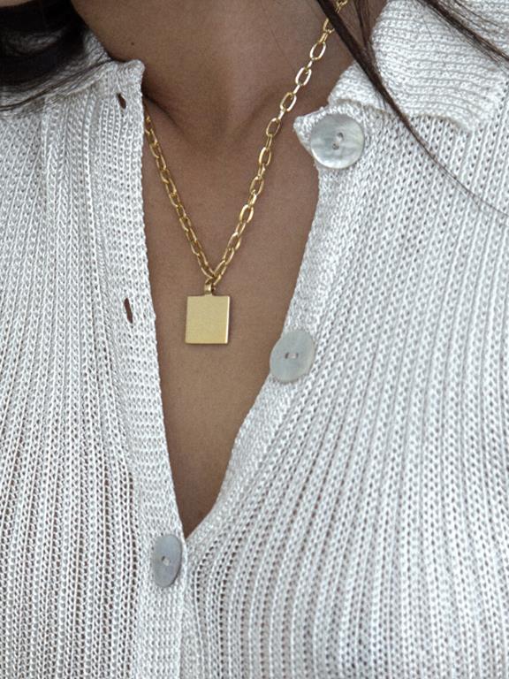 Necklace Gold Square 3