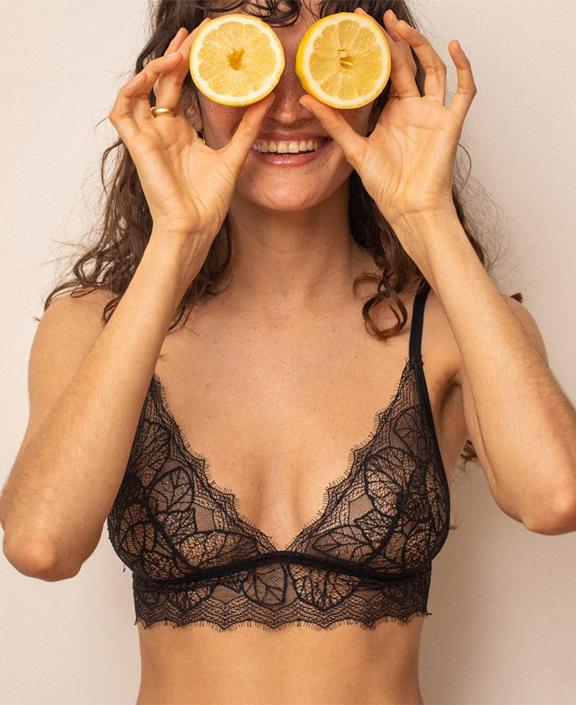 Bralette Liao Zwart from Shop Like You Give a Damn