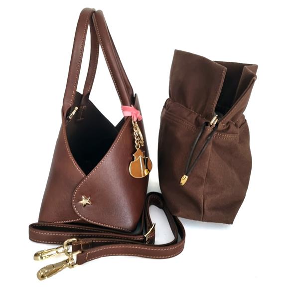 Handbag Pienza Brown via Shop Like You Give a Damn