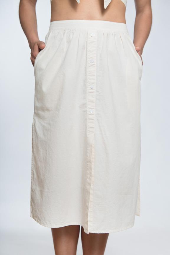 Skirt High Waist Comporta White 5