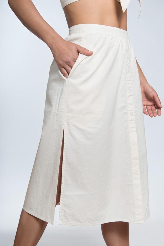 Skirt High Waist Comporta White 7