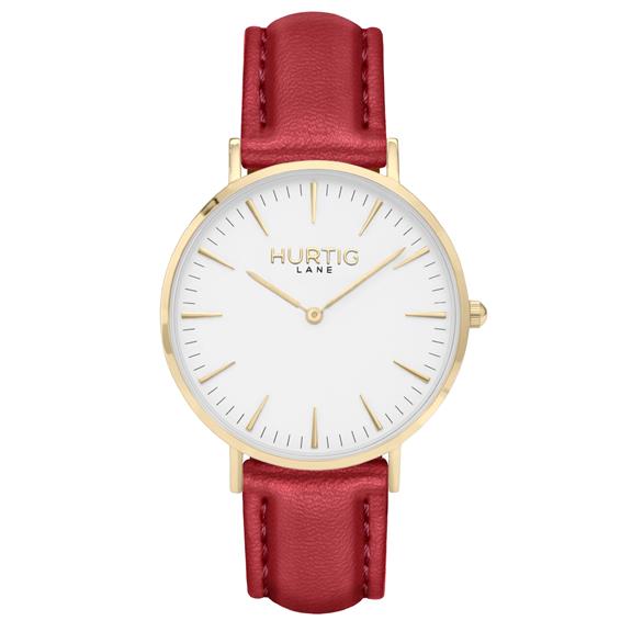 Horloge Mykonos Goud, Wit & Rood Heren via Shop Like You Give a Damn