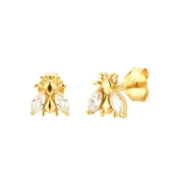 Earrings Golden Bee Brilliance via Shop Like You Give a Damn