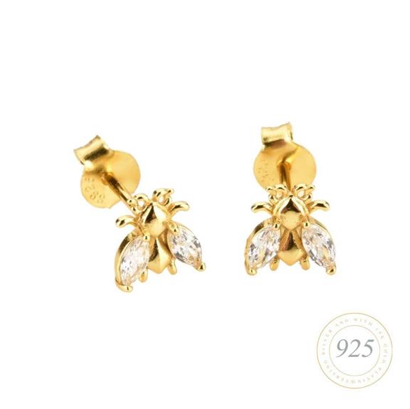 Earrings Golden Bee Brilliance 2