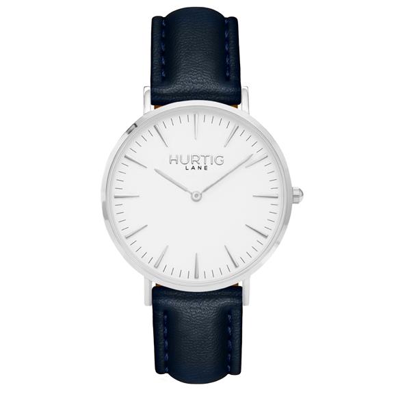 Horloge Mykonos Zilver Wit &Midnight Blue Heren via Shop Like You Give a Damn