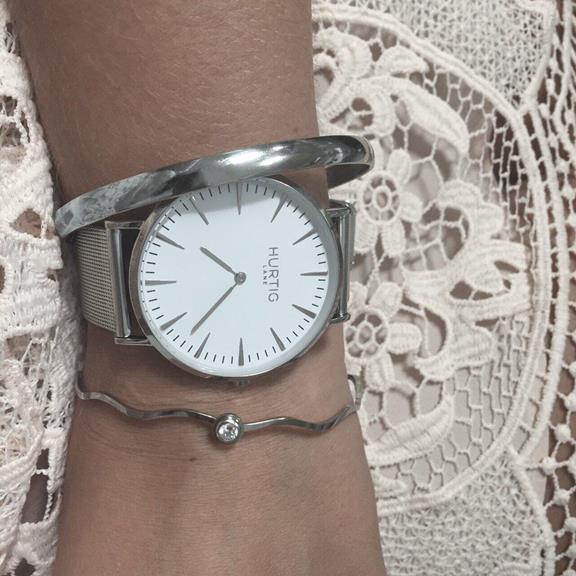 Horloge Lorelai Zilver Wit & Zilver Dames 5