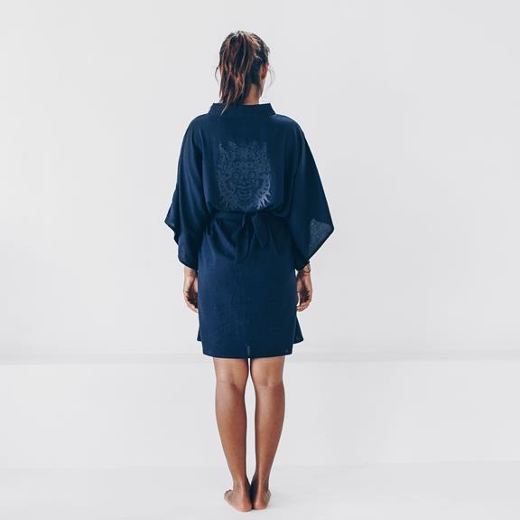 Dressing Gown Barong Dark Blue 2