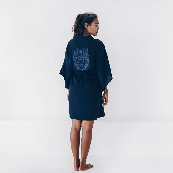 Dressing Gown Barong Dark Blue 4