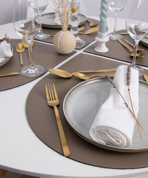 Placemat Ronia Soft Taupe - Set Of 4 3