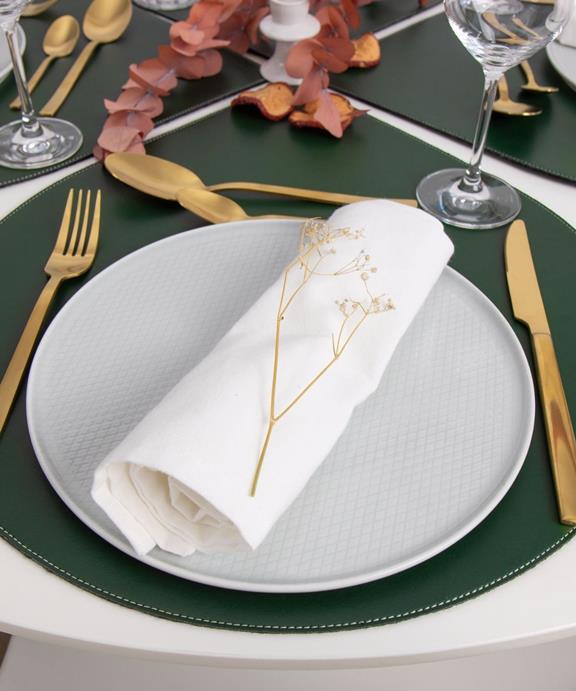 Placemat Ronia Emerald Green - Set Of 4 3