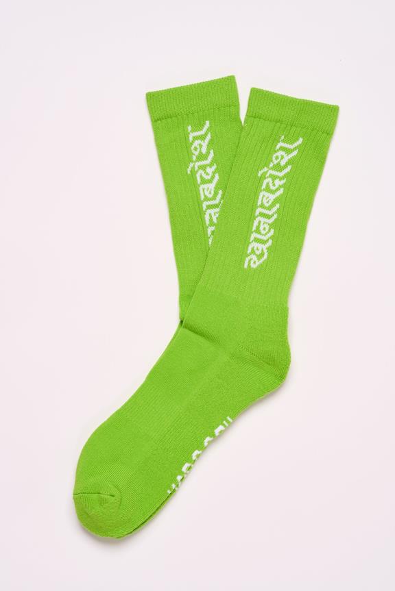 Socks Hindi Neon Green 1