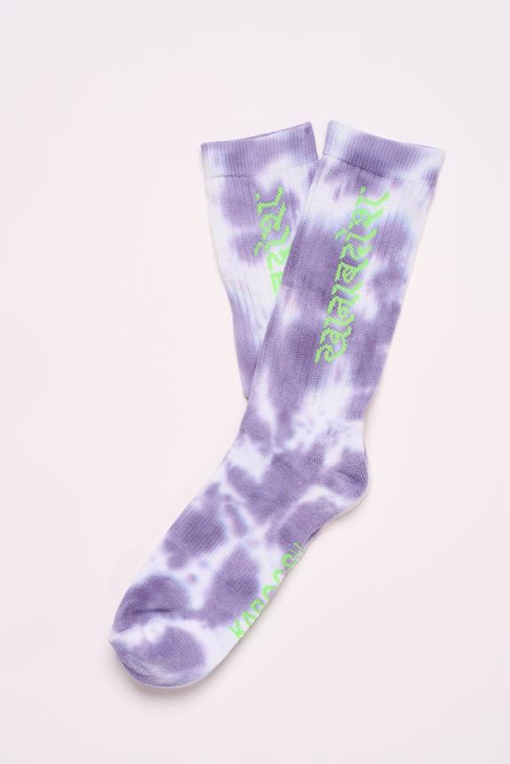 Socks Hindi Purple/White 1