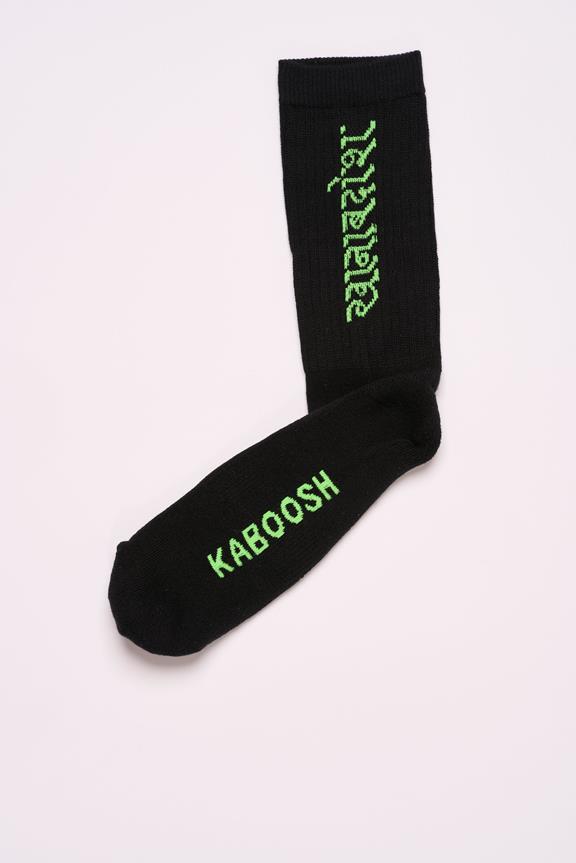 Socks Hindi Black/Neon Green 4