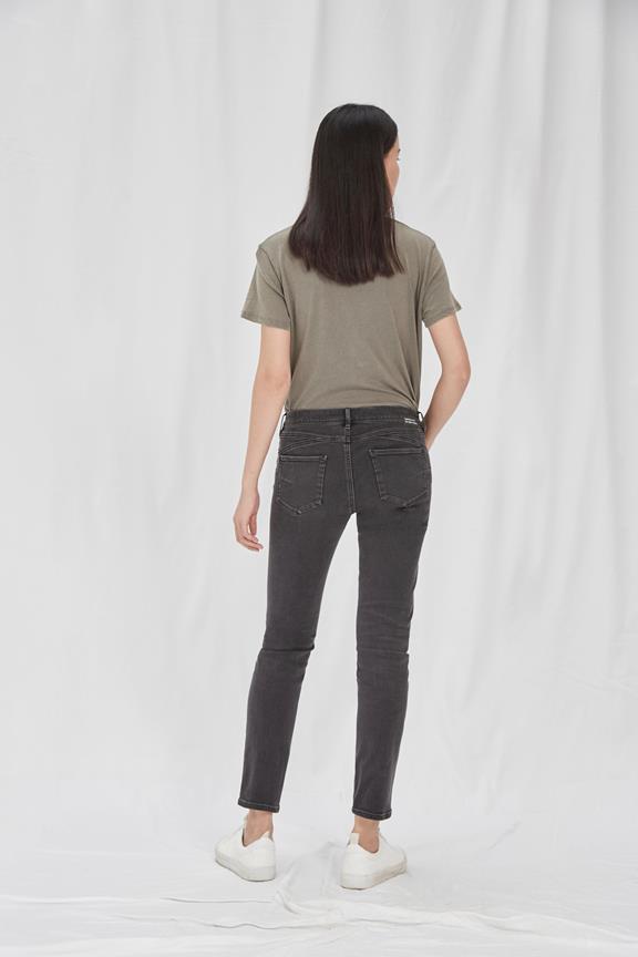Slim Jeans Mid Sun Zwart Medium Grijs 6