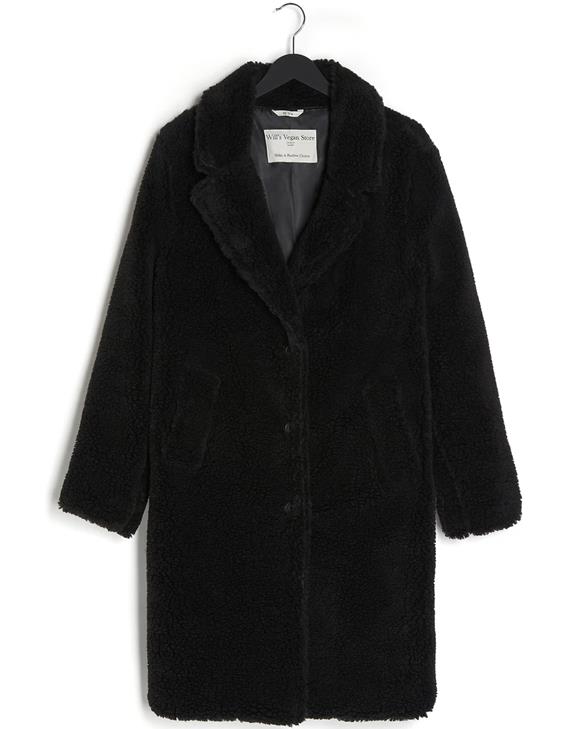 Teddy Coat Black from Shop Like You Give a Damn