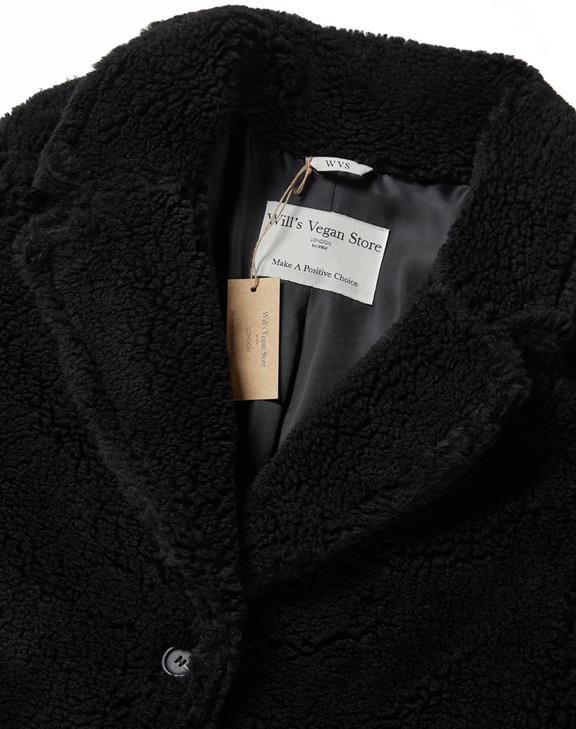 Teddy Coat Black from Shop Like You Give a Damn