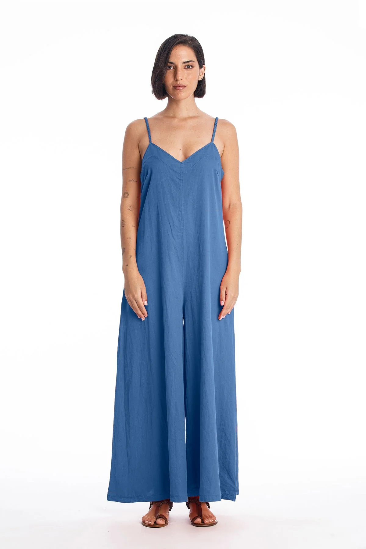 Jumpsuit Chiara Satijn Indigo Blauw from Shop Like You Give a Damn