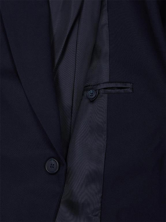 Two Piece Suit Jacket Dark Blue 1